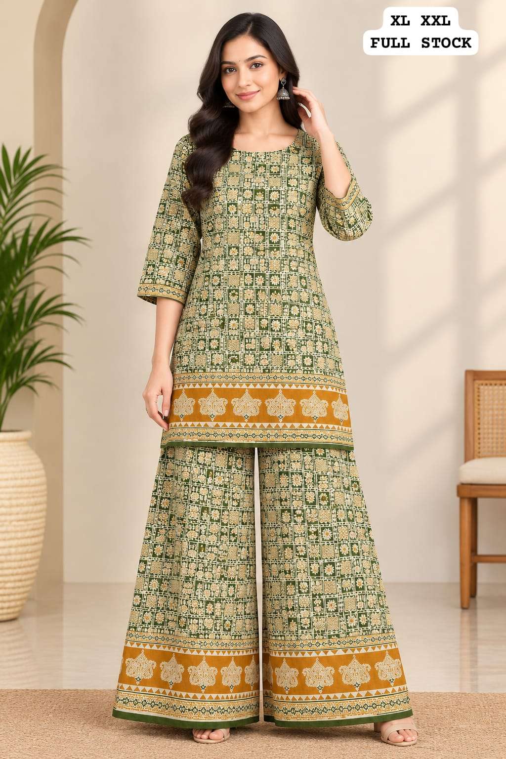 NAVRATRI SPECIAL CORD SET COTTON AJARAKH PRINT 2 PIECE ONLINE SHOP